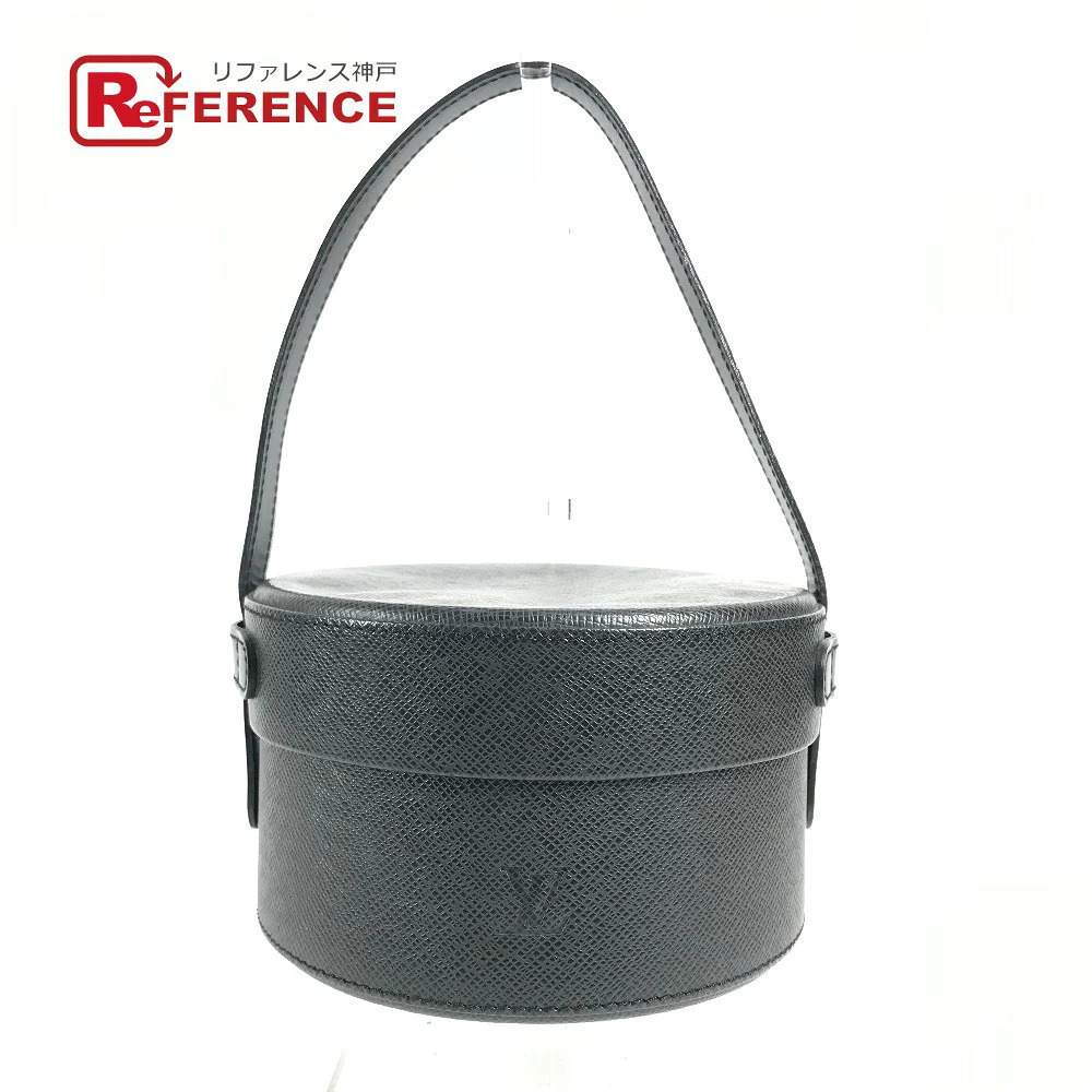 Louis Vuitton Taiga Tea Bag Handbag Leather Ardoise Black